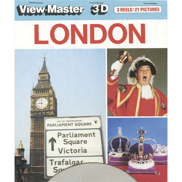 4 ANDREW - London - View Master 3 Reel Set on Card - 1984 - vintage - C321 VBP 3dstereo 