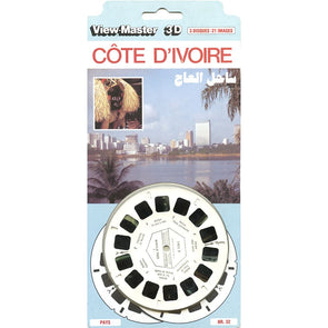 Côte D'ivoire - View-Master 3 Reel Set on Card - 1983 - vintage - C770-FM VBP 3dstereo 
