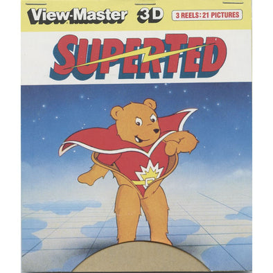 Superted - View-Master 3 Reel Set on Card - 1983 - vintage - D229 VBP 3dstereo 