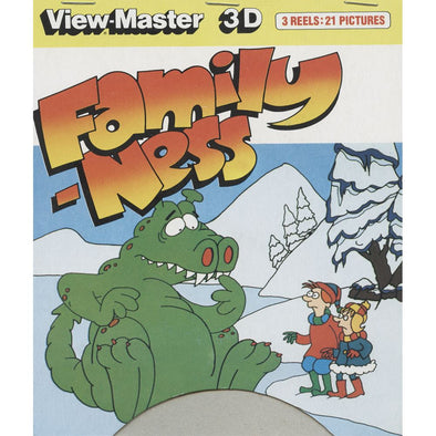 Family Ness - View-Master 3 Reel Set on Card - 1984 - vintage - D245-E VBP 3dstereo 