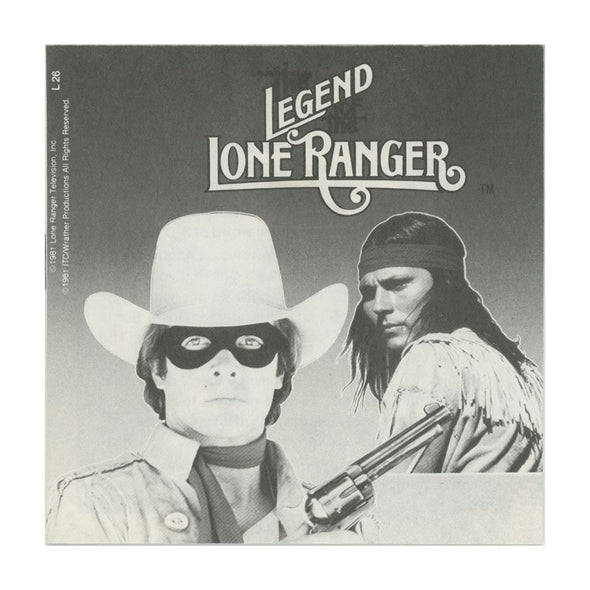Legend of the Lone Ranger - View-Master 3 Reel Packet - vintage - L26-G6 Packet 3Dstereo 