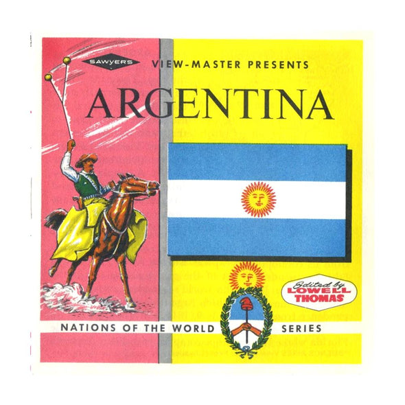 Argentina - Vintage - View-Master - 3 Reel Packet - 1960s views - (PKT-B071-S6A) Packet 3dstereo 