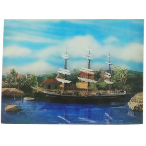 Clipper Ship at Anchor - 3D Lenticular Poster - 12 X 16 Poster 3dstereo 
