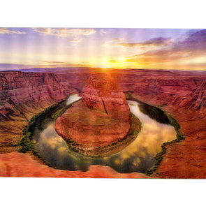 Horseshoe Bend Sunset - 3D Lenticular Postcard Greeting Card - NEW Postcard 3dstereo 