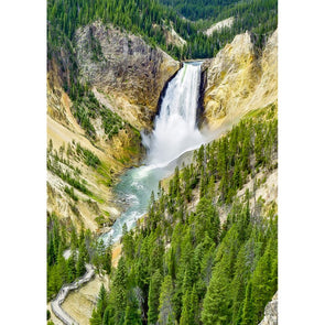 Yellowstone Lower Falls - 3D Lenticular Postcard Greeting Card- NEW Postcard 3dstereo 