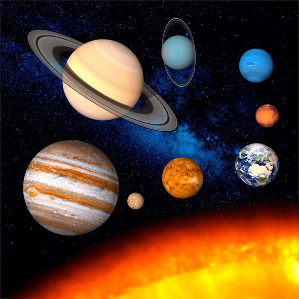 Solar System - 3D Lenticular Postcard Greeting Card - Maxi Postcard 3dstereo 