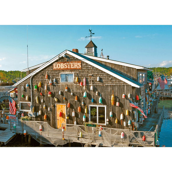 New England lobster shack - 3D Action Lenticular Postcard Greeting Card Postcard 3dstereo 