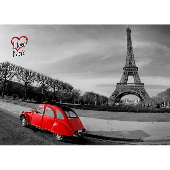 Eiffel Tower - I LOVE PARIS - 3D Lenticular Postcard Greeting Card Postcard 3dstereo 