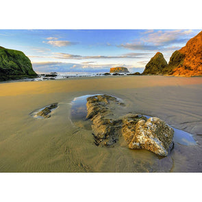 Pacific Cove at Sunset - 3D Lenticular Postcard Greeting Card Postcard 3dstereo 