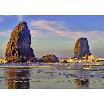 Pacific offshore rocks - 3D Lenticular Postcard Greeting Card Postcard 3dstereo 