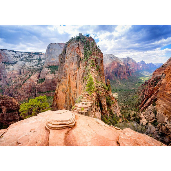 Zion Canyon and Angels Landing - 3D Lenticular Postcard Greeting Card Postcard 3dstereo 