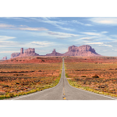 Monument Valley and Forrest Gump Hill - 3D Lenticular Postcard Greeting Card Postcard 3dstereo 