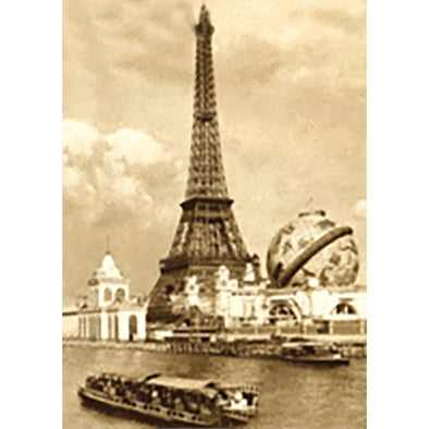 Eiffel Tower World Fair PARIS- The Kiss - 3D Lenticular Postcard Greeting Card 3dstereo 