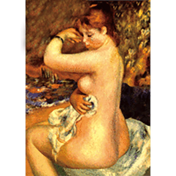 Pierre-Auguste Renoir - After the Bath- 3D Lenticular Postcard Greeting Card 3dstereo 
