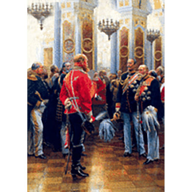 Anton von Werner - The Red Prince -3D Lenticular Postcard Greeting Card 3dstereo 