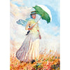 Claude Monet - Woman with a Parasol facing righ -3D Lenticular Postcard Greeting Card 3dstereo 