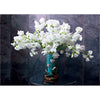 White VETCHES Flowers - 3D Lenticular Postcard Greeting Card 3dstereo 