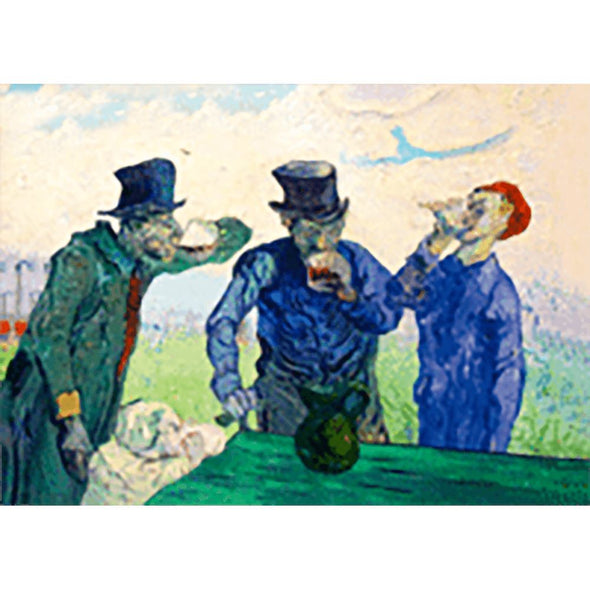 Van Gogh - The Drinkers - 3D Lenticular Postcard Greeting Card 3dstereo 