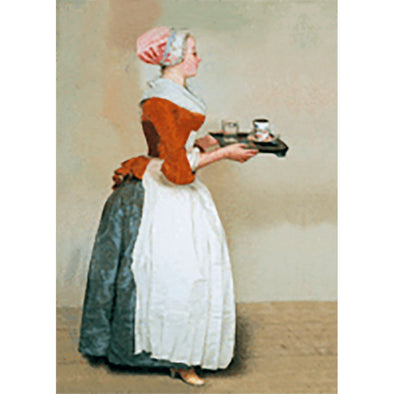 Jean-Etienne Liotard - Chocolate Girl 3D Lenticular Postcard Greeting Card 3dstereo 