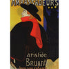 Henri de Toulouse-Lautrec- Ambassadeurs: Aristide Bruant - 3D Lenticular Postcard Greeting Card 3dstereo 