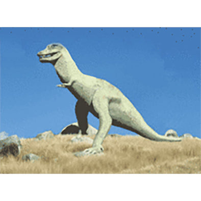 Tyrannosaurus Rex Dinosaur - Anatomy - 3D Lenticular Postcard Greeting Card 3dstereo 