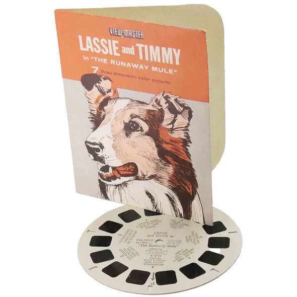 Lassie and Timmy in Runaway Mule - ViewMaster - Single Reel Pack Packet 3Dstereo 
