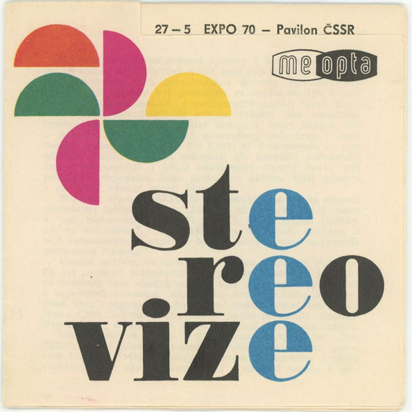 Expo 70 - Pavilon ČSSR - Single Meopta Stereo Vize Reel - USSR (Russia) - vintage - 27-5 Reels 3dstereo 