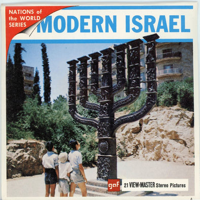 Modern Israel - View-Master - Vintage -3 Reel Packet - 1970s views (PKT-B224-G1a) Packet 3dstereo 