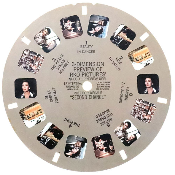 3 ANDREW - Second Chance - View-Master Preview Movie Reel - Linda Darnell, Robert Mitchum - vintage Reels 3dstereo 