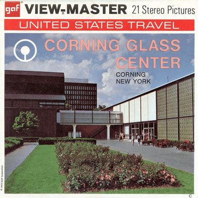 Corning Glass Center - New York - View-Master - Vintage - 3 Reel Packet - 1970s views (A666) Packet 3dstereo 