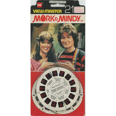 Mork and Mindy - View-Master 3 Reel Set on Card - NEW - BK067 WKT 3dstereo 