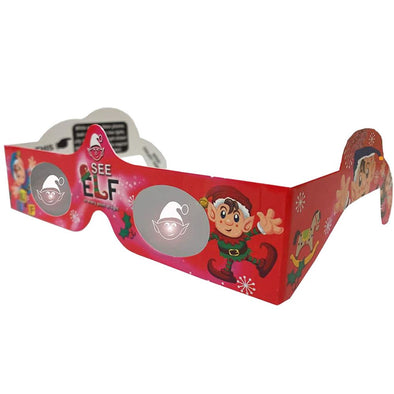 Christmas Glasses Holiday Eyes® - ELF - 3D Holographic Glasses - NEW 3D Glasses 3dstereo 