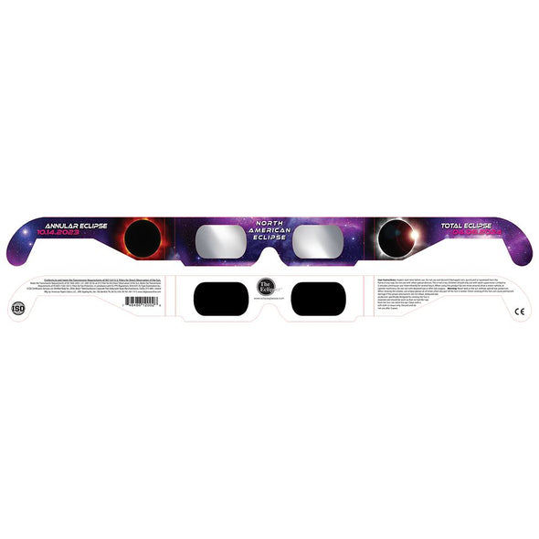 Solar Eclipse Glasses - ISO Certified - Cardboard ('North American') - NEW 3dstereo 