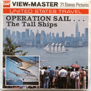 Operation Sail the Tall Ships - Vintage - ViewMaster - 3 Reel Packet - 1970s views Packet 3dstereo 