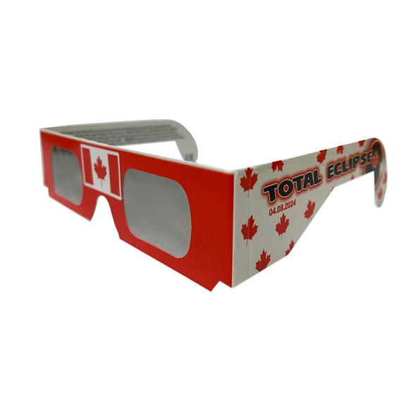 Solar Eclipse Glasses - ISO Certified - Cardboard ('Oh Canada!') - NEW 3dstereo 