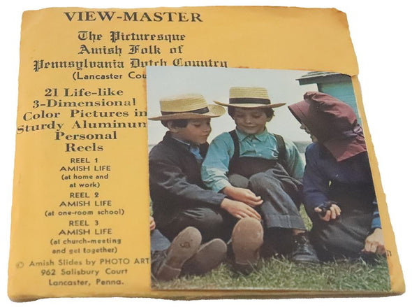 4 ANDREW - Picturesque Amish folk of Pennsylvania Dutch - 3 Personal View-Master Reels - vintage Reels 3dstereo 