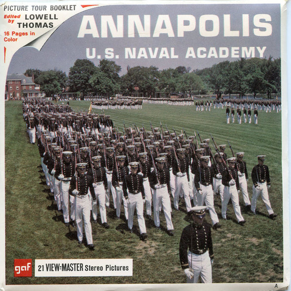 Annapolis - U.S. Naval Academy - Vintage - View-Master - 3 Reel Packet - 1960s views - (PKT-A783-G1Am) Packet 3dstereo 