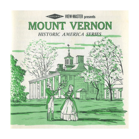 Mount Vernon - Vintage Classic View-Master® - 3 Reel Packet - 1950s views (PKT-A812-S6A) Packet 3dstereo 