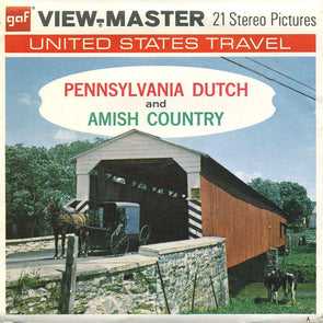 Pennsylvania Dutch & Amish Country - View-Master - Vintage - 3 Reel Packet - 1960s views - (PKT-A633-G3) Packet 3dstereo 
