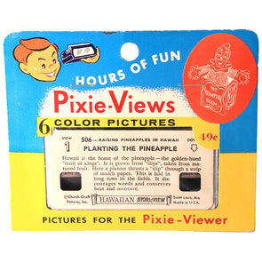 4 ANDREW - Pixie-Views - Hawaiian - 6 Kodachrome Color Cards - vintage 3Dstereo 