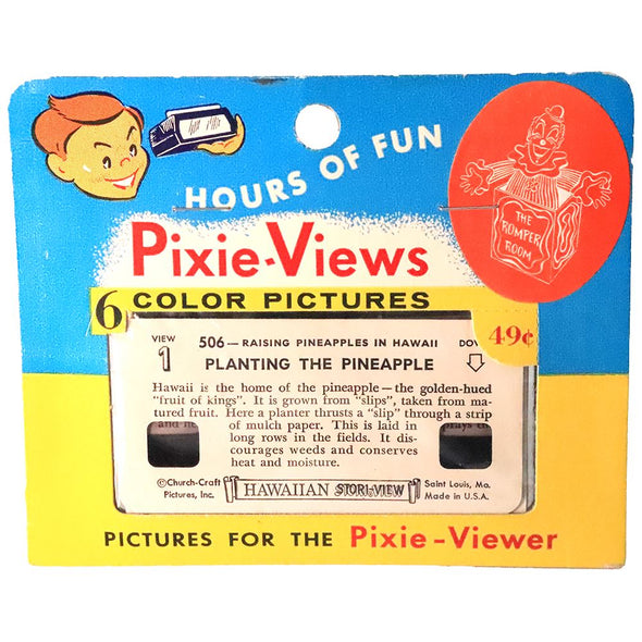 4 ANDREW - Pixie-Views - Hawaiian - 6 Kodachrome Color Cards - vintage 3Dstereo 