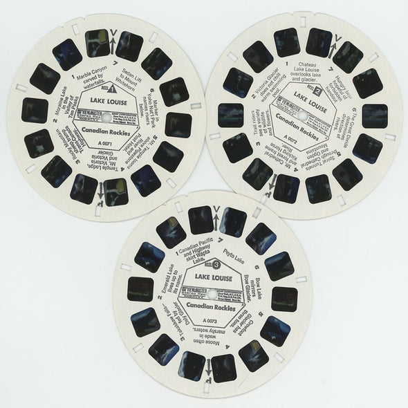 Lake Louise - View-Master 3 Reel Packet - 1970's view - vintage - (PKT-A007-G3A) 3Dstereo.com 