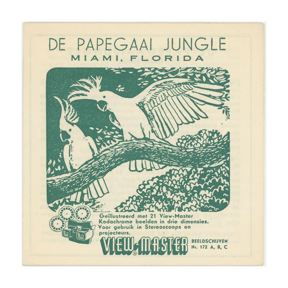 4 ANDREW - Parrot Jungles - Miami Florida - View Master 3 Reel Packet - 1955 - vintage - 172ABC-BS3 Packet 3dstereo 