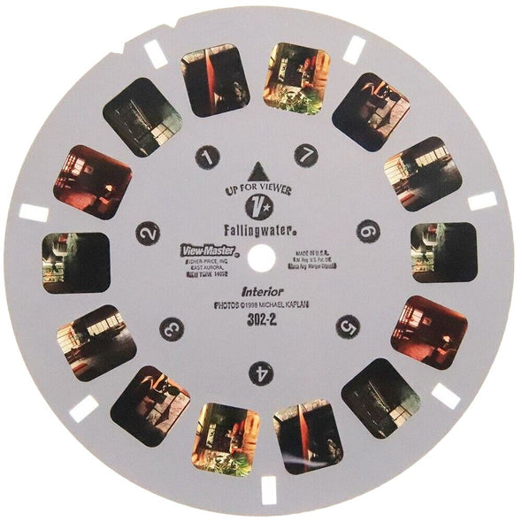 Frank Lloyd Wright - Fallingwater - View-Master 2 Reel Set by View Productions - vintage - 201 Packet 3dstereo 