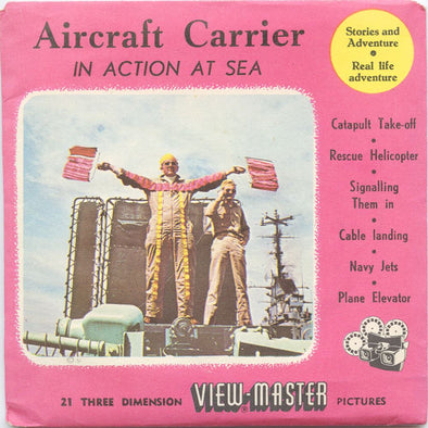 4 ANDREW - Aircraft Carrier in Action at Sea - View Master 3 Reel Packet - vintage - 760ABC-S3 Packet 3dstereo 