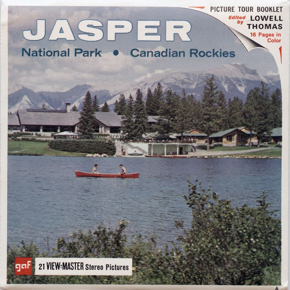 4 ANDREW - Jasper National Park - View-Master 3 Reel Packet - vintage - A008-G1A Packet 3dstereo 