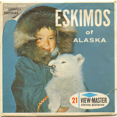 Eskimos - View-Master 3 Reel Packet - 1960s views - vintage - A102-S6 Packet 3Dstereo 