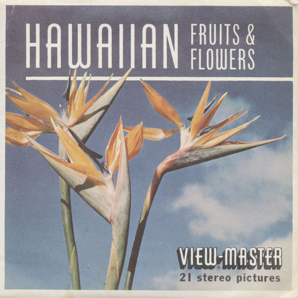 4 ANDREW - Hawaiian Fruits and Flowers - View-Master 3 Reel Packet - 1958 - vintage - A121-S5 Packet 3dstereo 