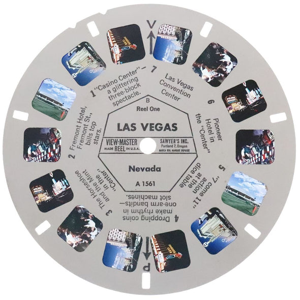 Las Vegas - View-Master 3 Reel Packet - 1960s views - vintage - A156-S6B Packet 3Dstereo 