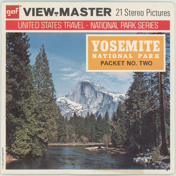 Yosemite National Park No. Two - View-Master 3 Reel Packet 1970 views - vintage - A163-G3A Packet 3dstereo 